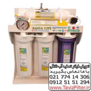تعویض فیلتر آب شیرین کن خانگی آکوا لایف قیمت فیلتر دستگاه تصفیه آب خانگی Aqua Life